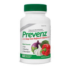 PREVENZ Gas Prevention Enzyme Formula 60 Vegetarian Capsules