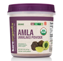 BareOrganics AMLA (Indian Gooseberry) POWDER (Organic) (8oz) 227g
